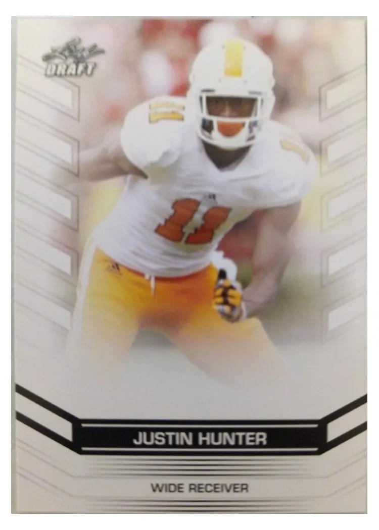 2013 Leaf Draft Justin Hunter #35 card