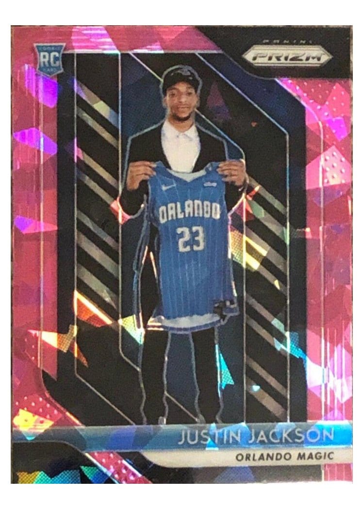 2018-19 Panini Prizm Base Set Justin Jackson Pink Ice Prizm #119 card