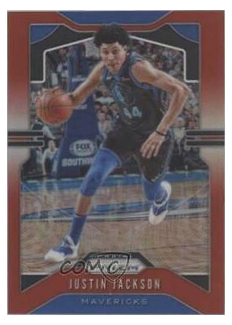 2019-20 Panini Prizm Base Set Justin Jackson #80 card