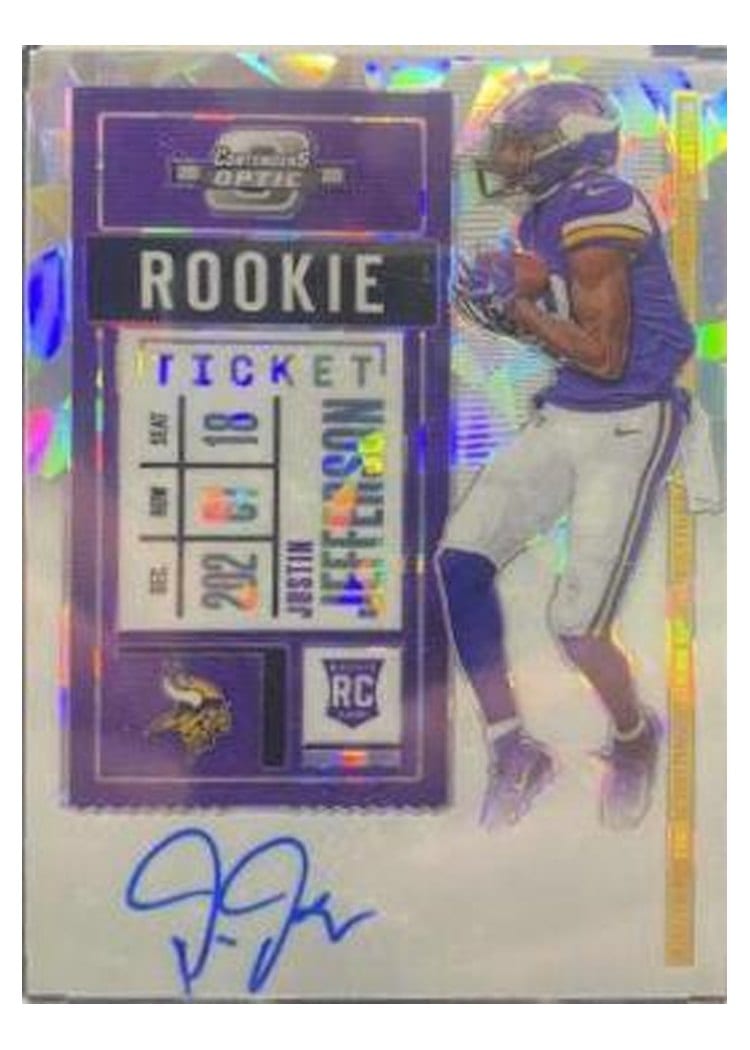 2020 Panini Contenders Optic Base Set Justin Jefferson #109 card