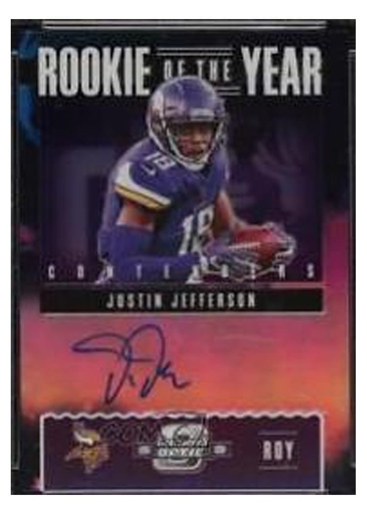 2020 Panini Contenders Optic Base Set Justin Jefferson #109 card