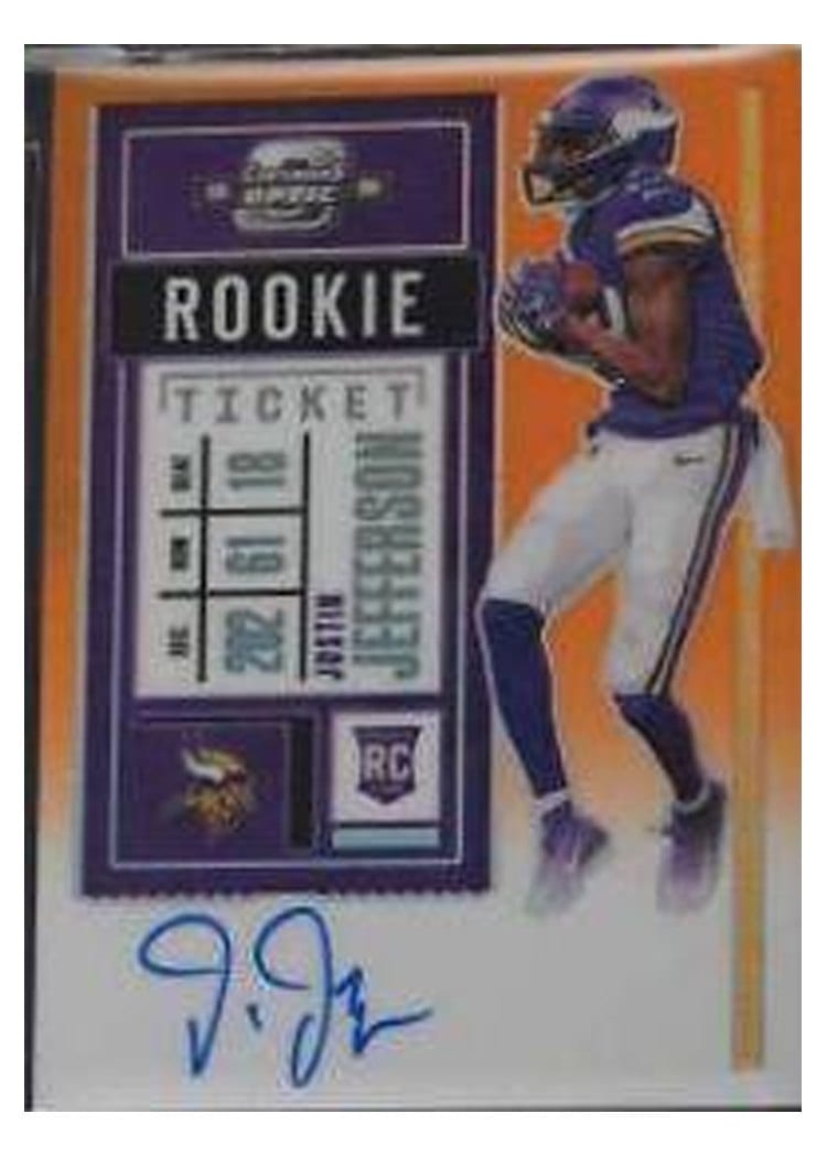 2020 Panini Contenders Optic Base Set Justin Jefferson #109 card