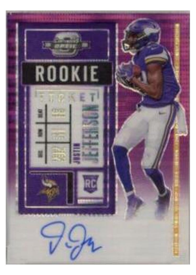 2020 Panini Contenders Optic Base Set Justin Jefferson #109 card