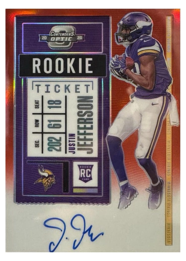 2020 Panini Contenders Optic Base Set Justin Jefferson #109 card