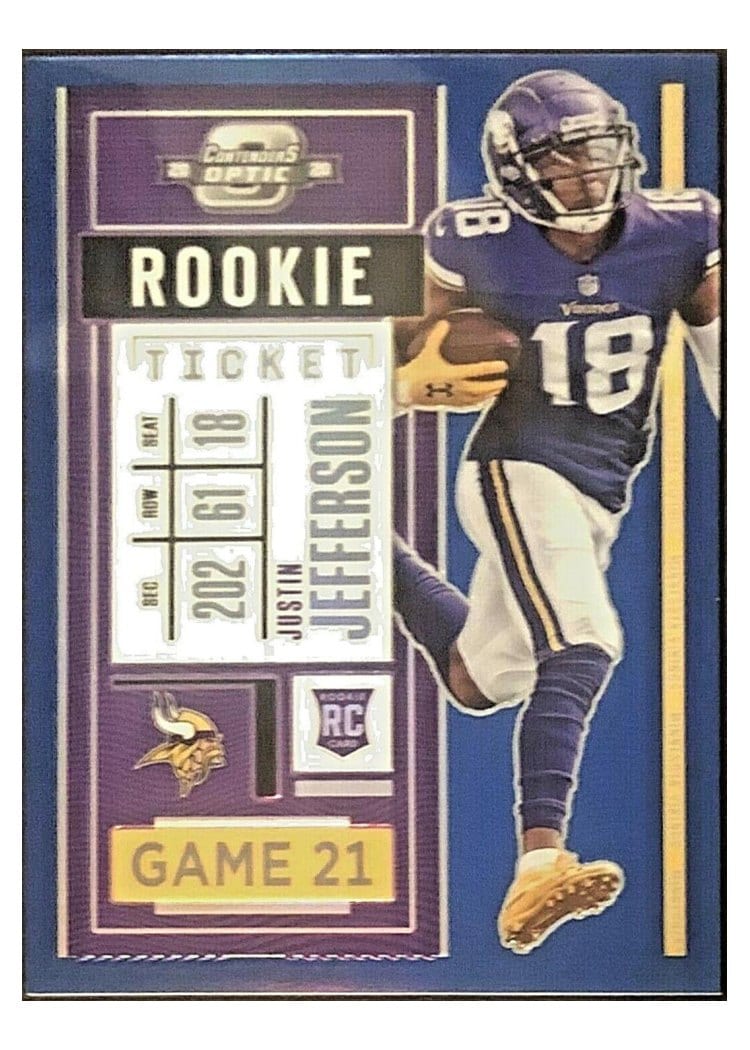 2020 Panini Contenders Optic Base Set Justin Jefferson #86 card