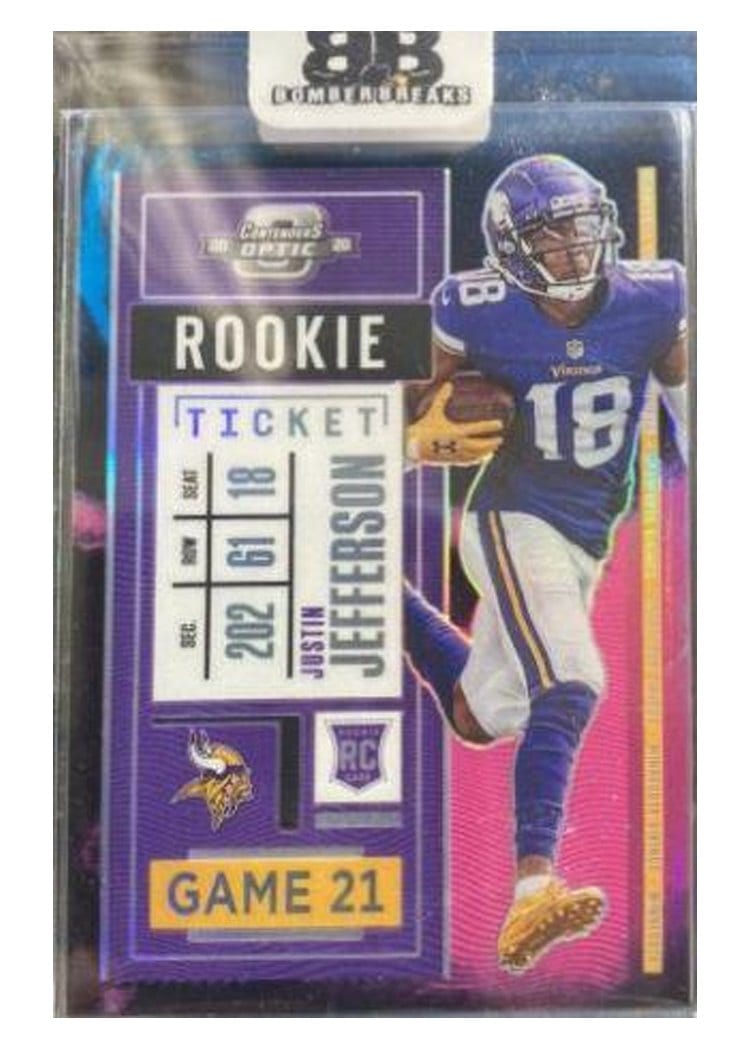 2020 Panini Contenders Optic Base Set Justin Jefferson Nebula #86 card