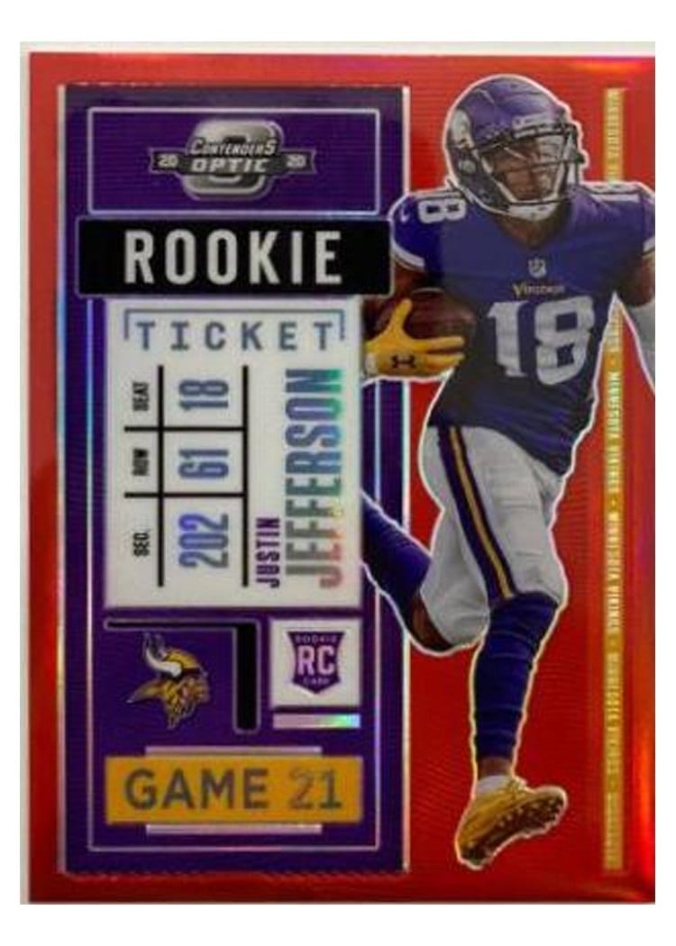 2020 Panini Contenders Optic Base Set Justin Jefferson #86 card