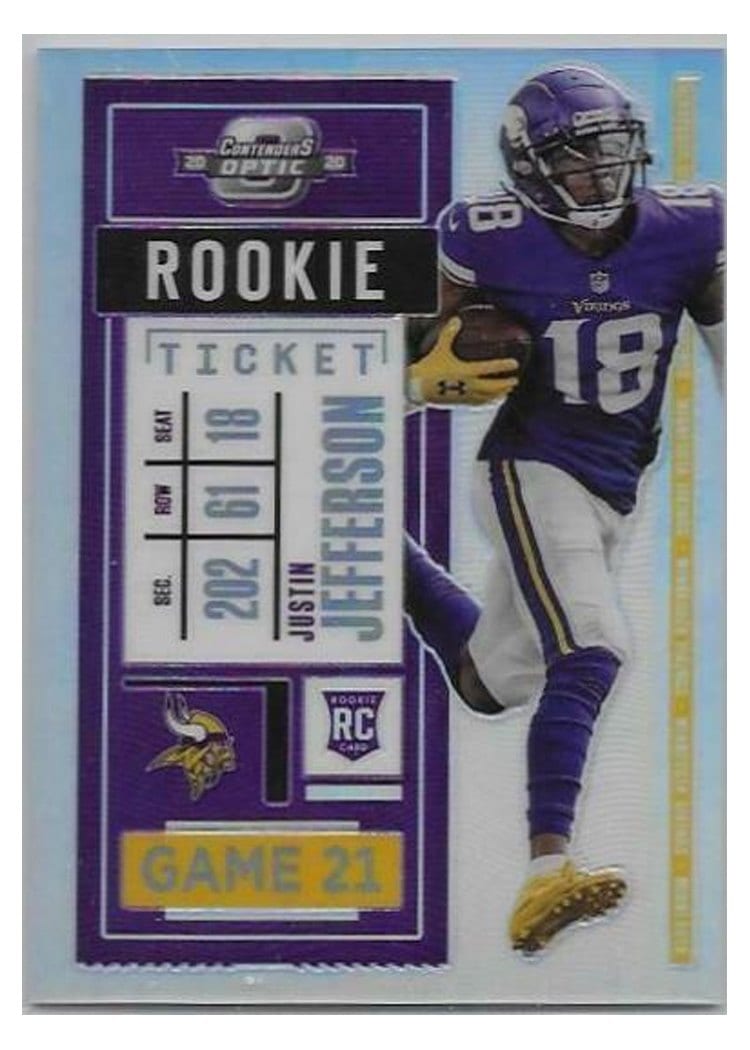 2020 Panini Contenders Optic Base Set Justin Jefferson #86 card