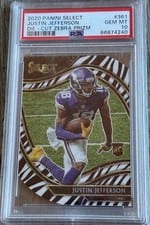 2020 Panini Select Justin Jefferson #361 card