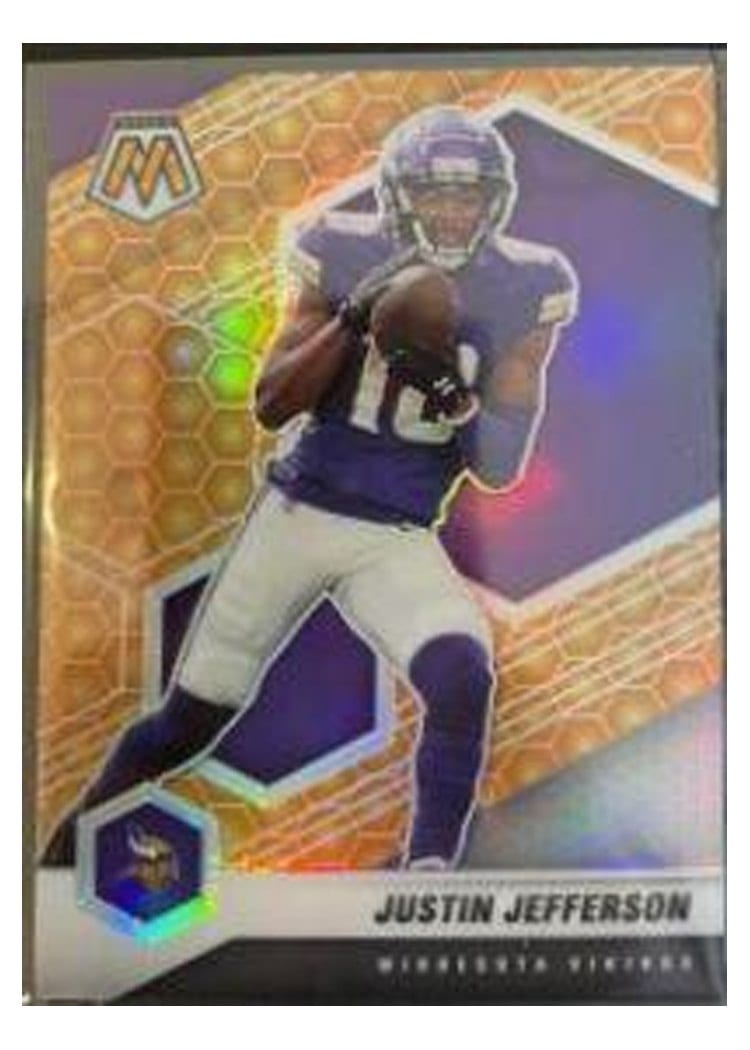 2021 Panini Mosaic Base Set Justin Jefferson #132 card