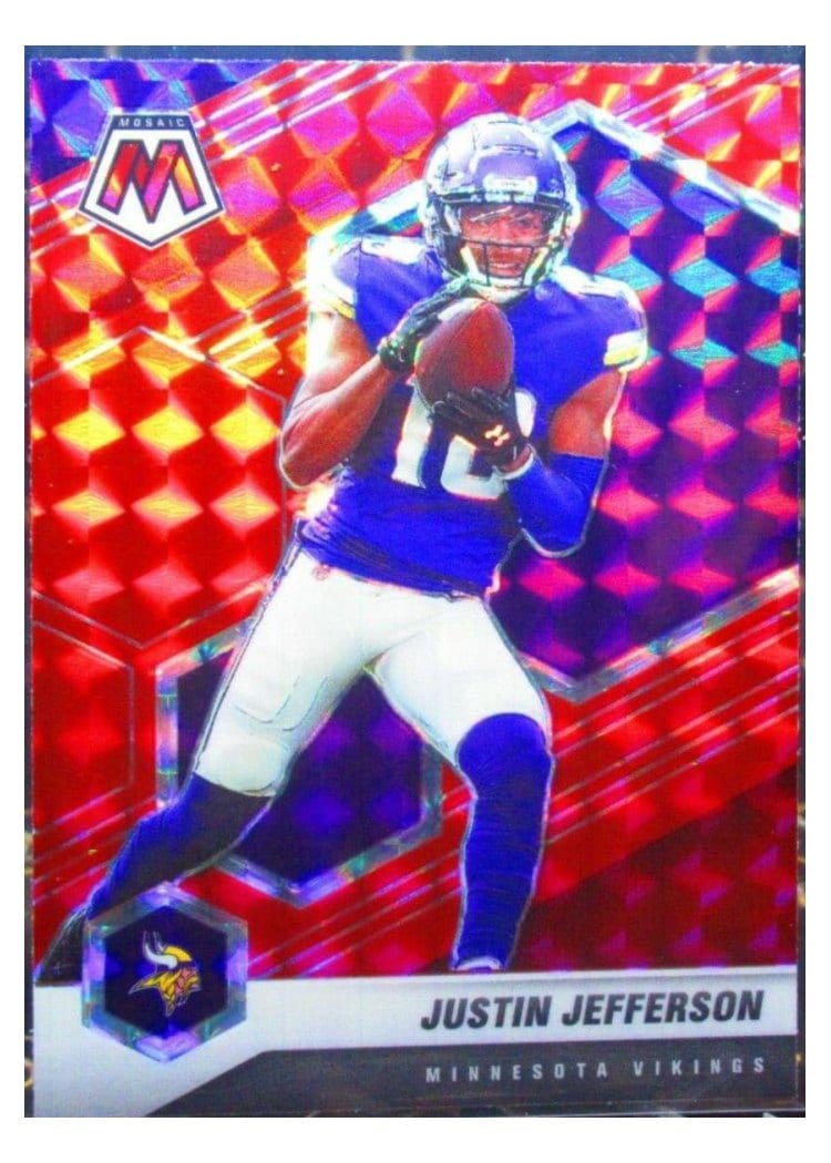2021 Panini Mosaic Base Set Justin Jefferson #132 card