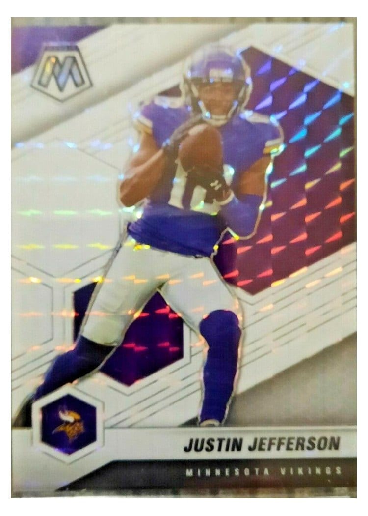 2021 Panini Mosaic Base Set Justin Jefferson #132 card