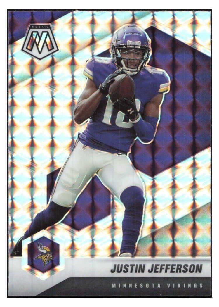 2021 Panini Mosaic Base Set Justin Jefferson #132 card