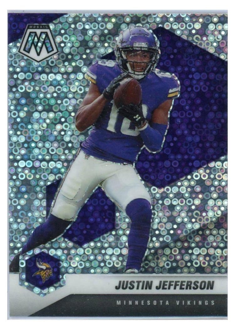 2021 Panini Mosaic Base Set Justin Jefferson #132 card