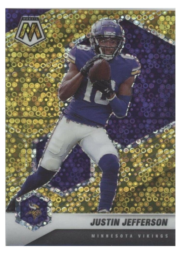 2021 Panini Mosaic Base Set Justin Jefferson #132 card