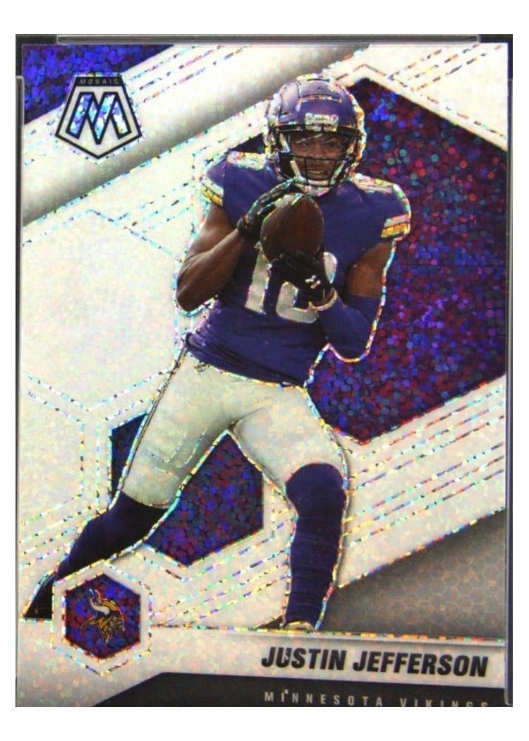2021 Panini Mosaic Base Set Justin Jefferson #132 card