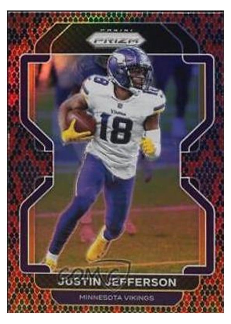 2021 Panini Prizm Base Set Justin Jefferson #125 card