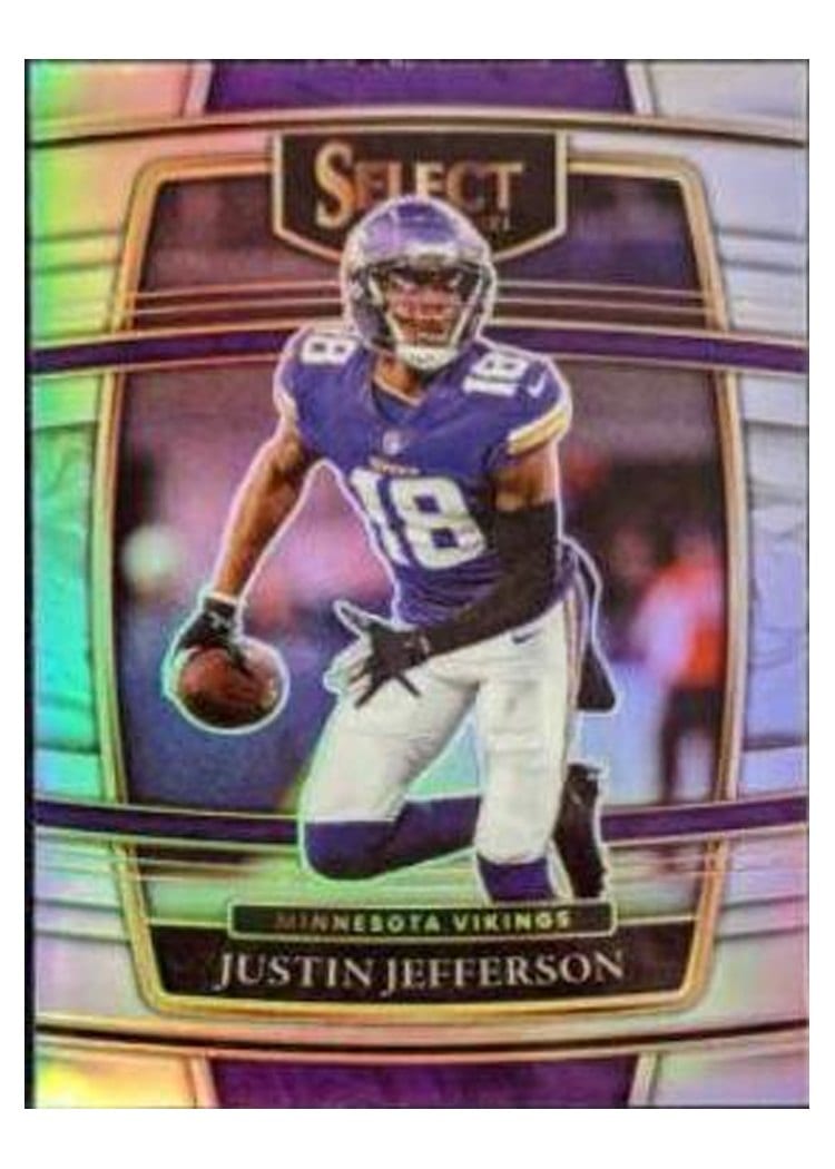 2021 Panini Select Base Set Justin Jefferson Silver #23 card