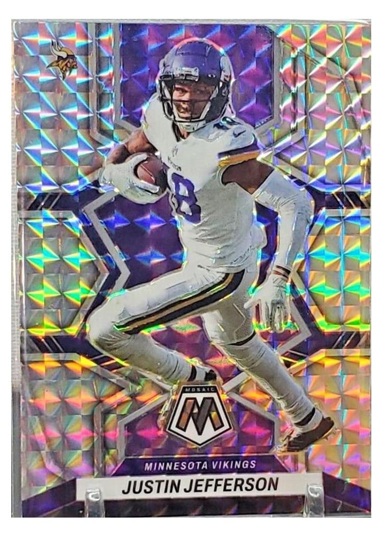 2022 Panini Mosaic Base Set Justin Jefferson #129 card