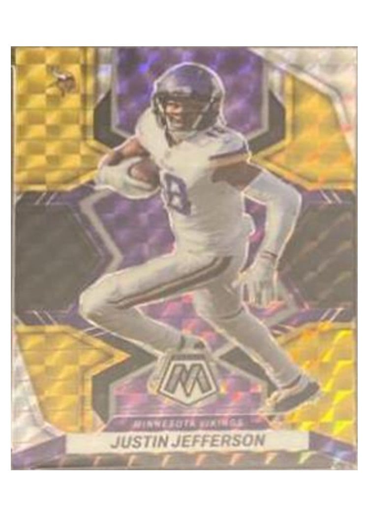 2022 Panini Mosaic Base Set Justin Jefferson #129 card
