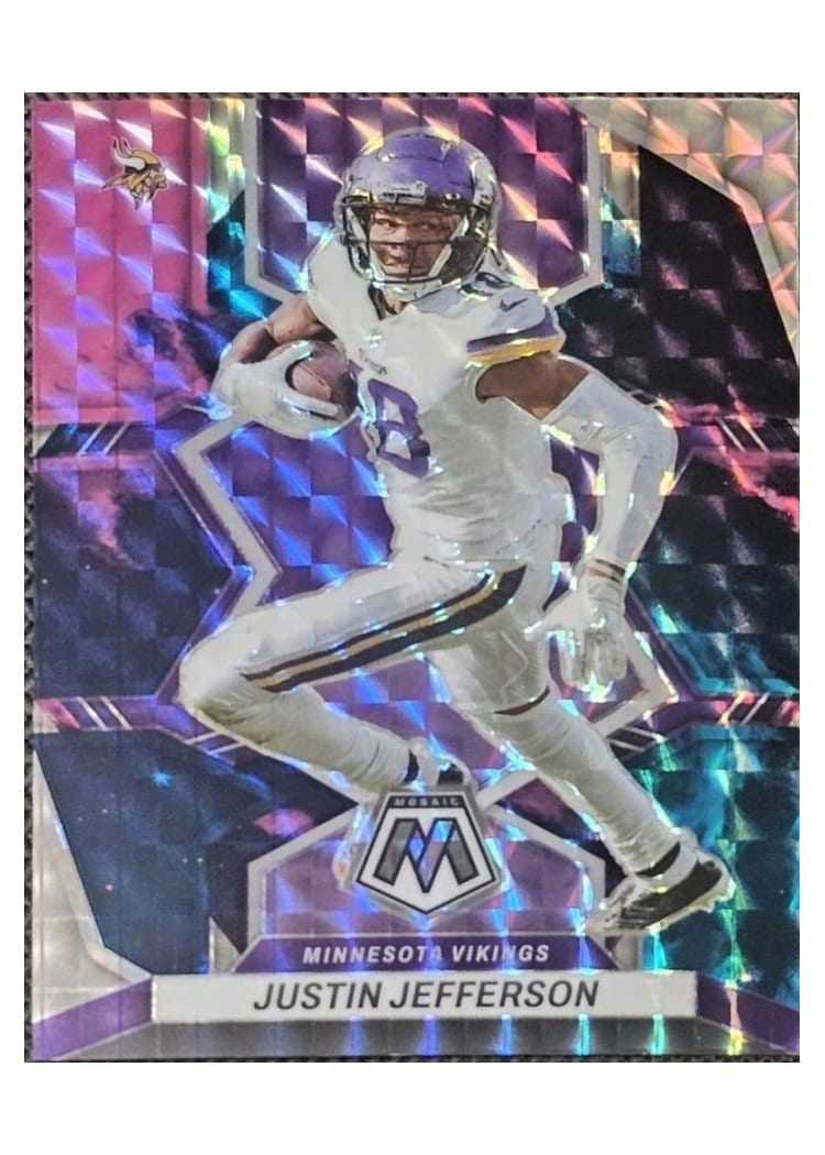 2022 Panini Mosaic Base Set Justin Jefferson #129 card