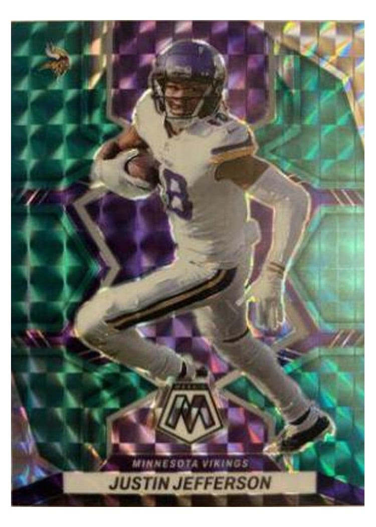 2022 Panini Mosaic Base Set Justin Jefferson #129 card