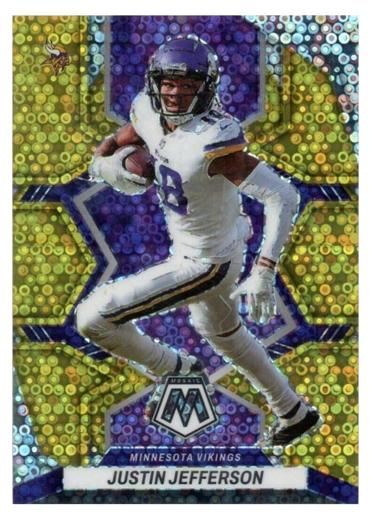 2022 Panini Mosaic Base Set Justin Jefferson #129 card