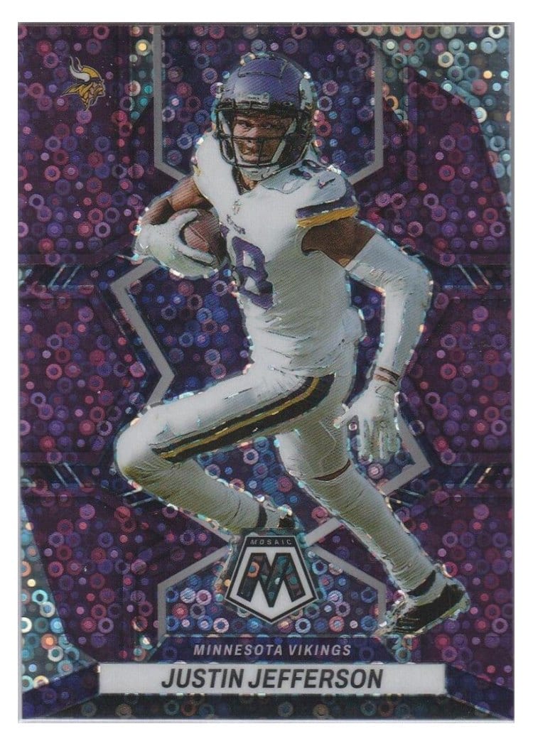 2022 Panini Mosaic Base Set Justin Jefferson #129 card
