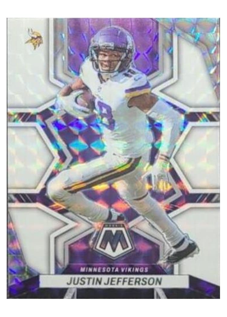 2022 Panini Mosaic Base Set Justin Jefferson #129 card