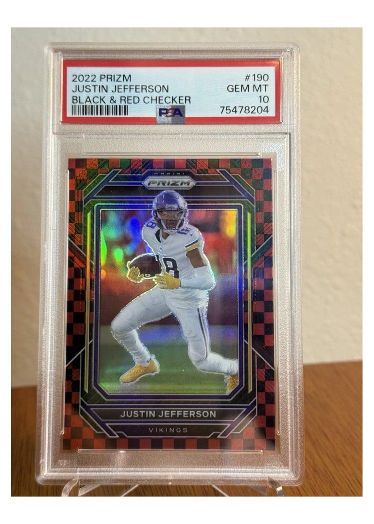 2022 Panini Prizm Base Set Justin Jefferson #190 card