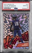 2023 Panini Absolute Kaboom - Vertical Justin Jefferson #K2 card