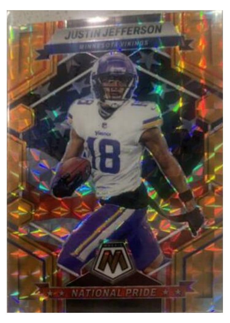2023 Panini Mosaic Base Set Justin Jefferson Orange #265 card