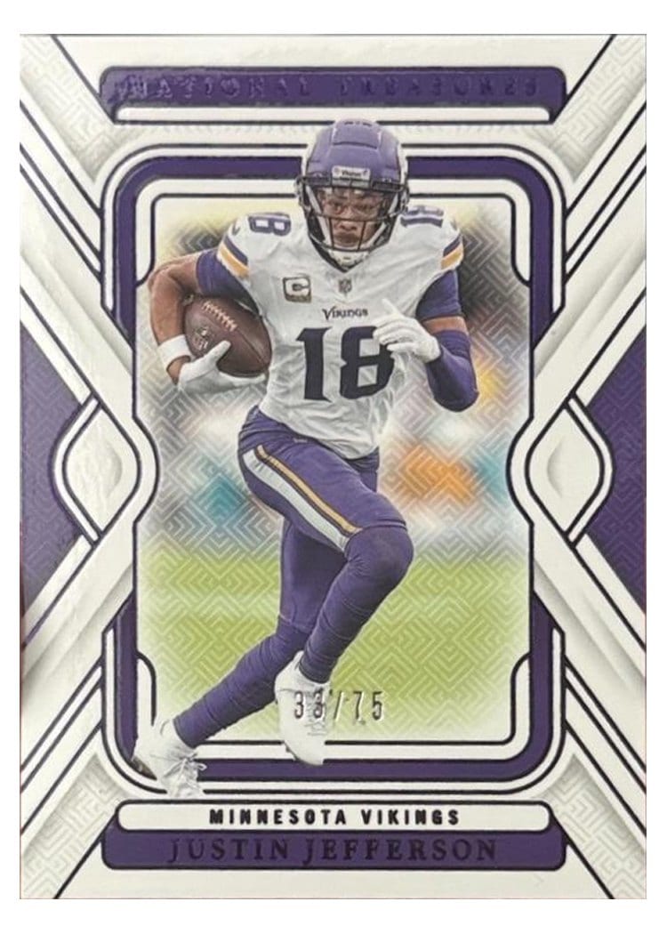 2024 Panini National Treasures Base Set Justin Jefferson #64 card