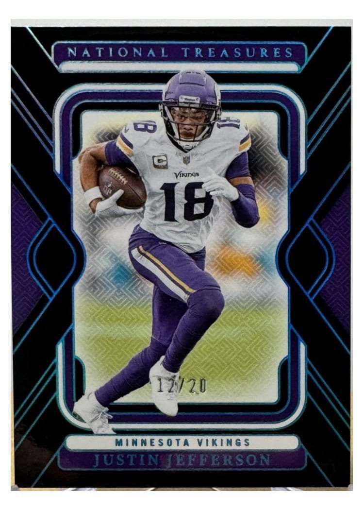2024 Panini National Treasures Base Set Justin Jefferson #64 card