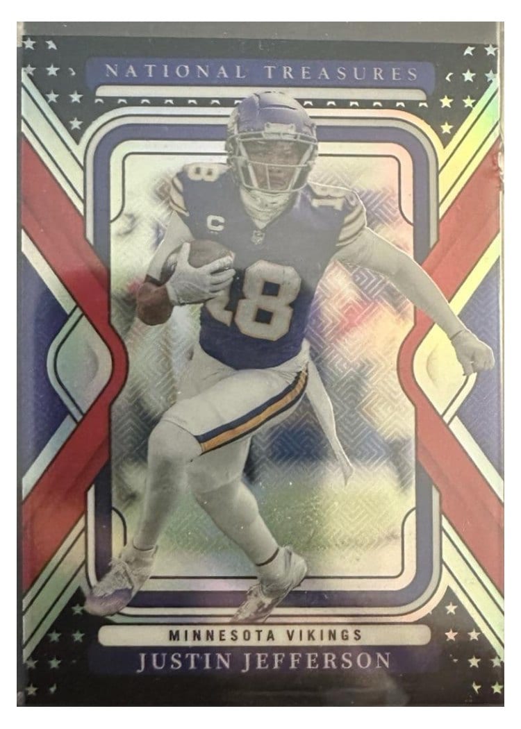 2024 Panini National Treasures Base Set Justin Jefferson #64 card
