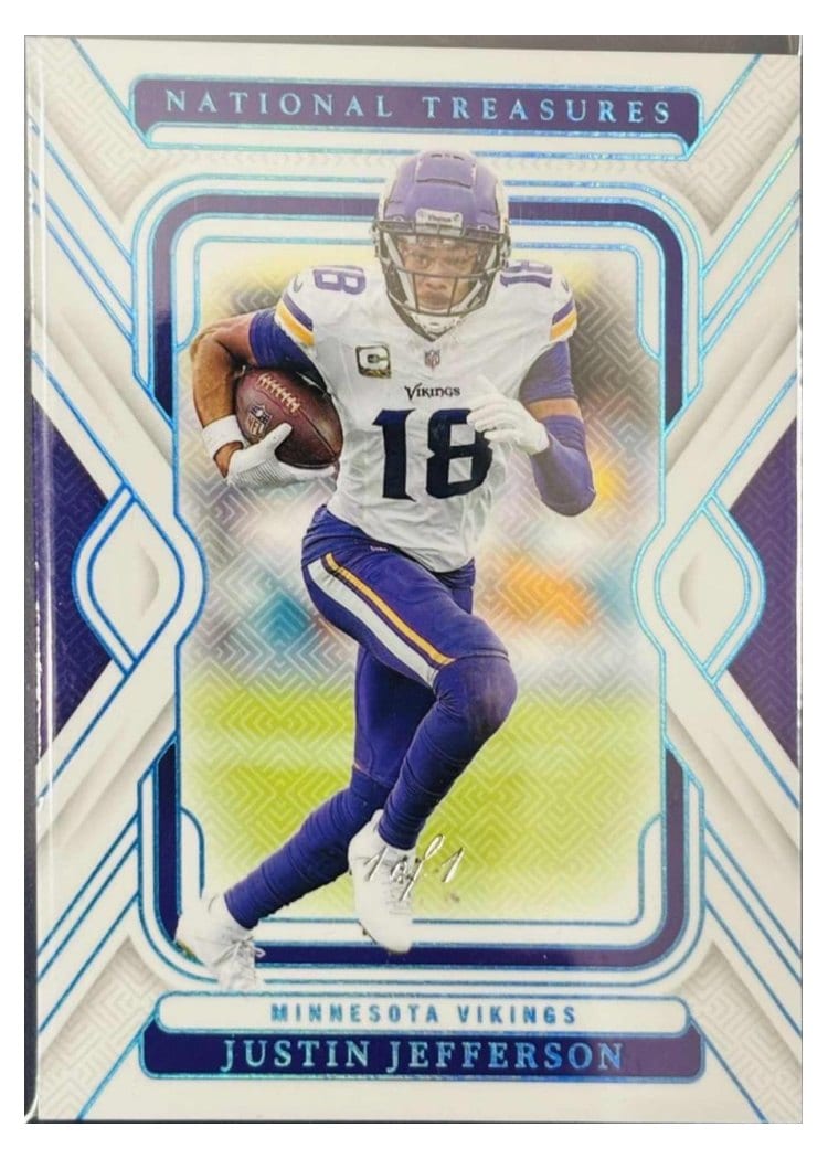 2024 Panini National Treasures Base Set Justin Jefferson #64 card