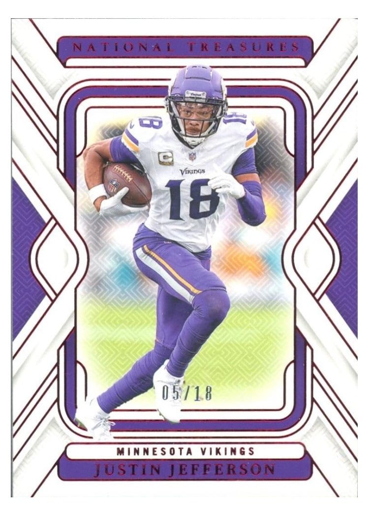 2024 Panini National Treasures Base Set Justin Jefferson #64 card