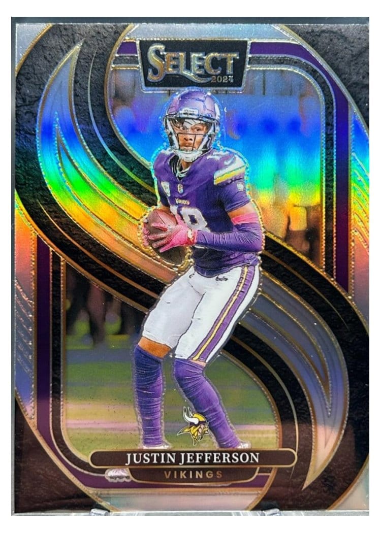 2024 Panini Select Base Set Justin Jefferson Silver Prizm #174 card