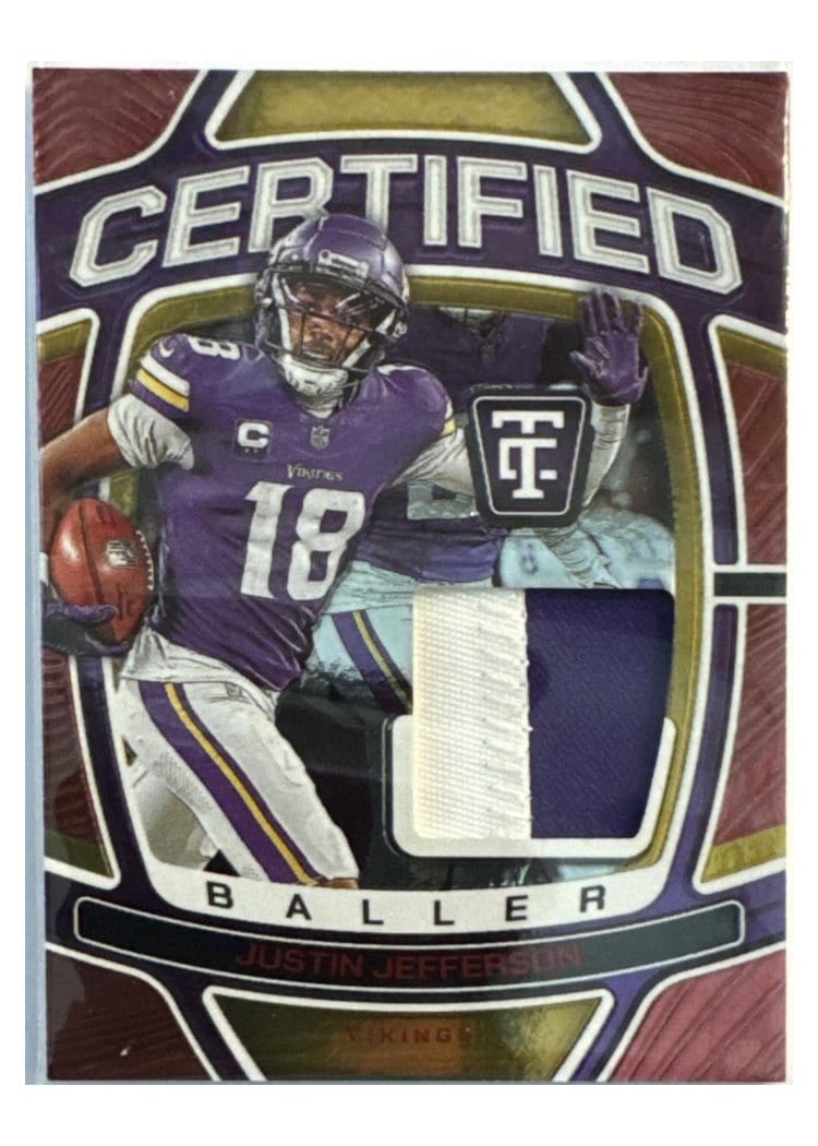 2024 Panini Totally Certified Certified Baller Justin Jefferson #19 card