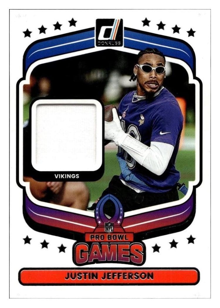 2025 Donruss Pro Bowl Materials Justin Jefferson #17 card