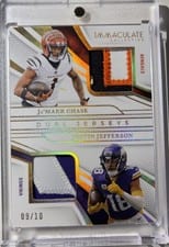 2025 Panini Immaculate Immaculate Insignias Justin Jefferson #38 card