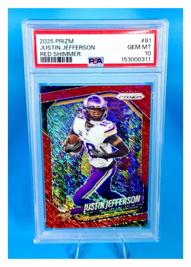 2025 Panini Prizm Base Set Justin Jefferson #81 card