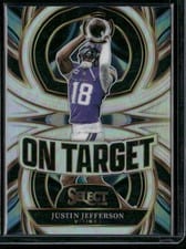 Justin Jefferson 2025 Panini Select On Target card