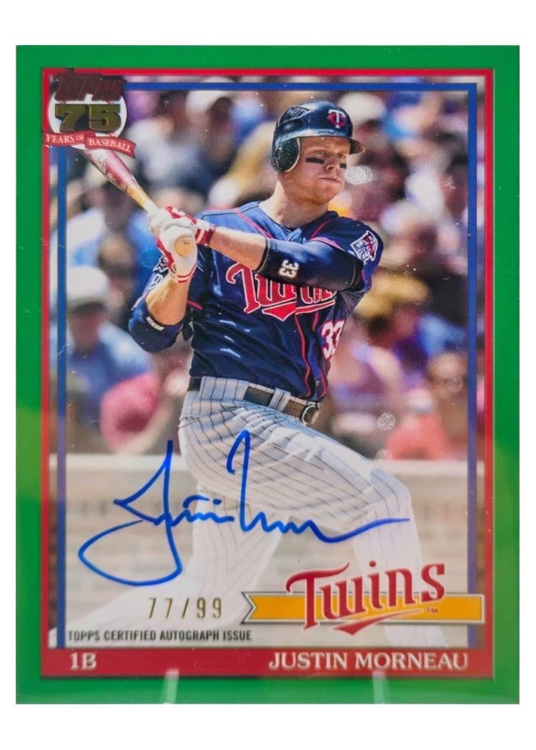 2026 Topps 1991 Topps Autographs Justin Morneau #91A-JMO card