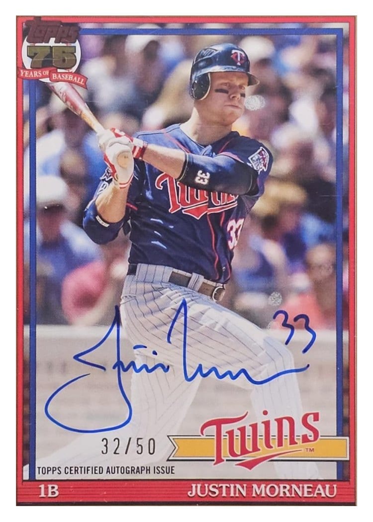 2026 Topps 1991 Topps Autographs Justin Morneau #91A-JMO card