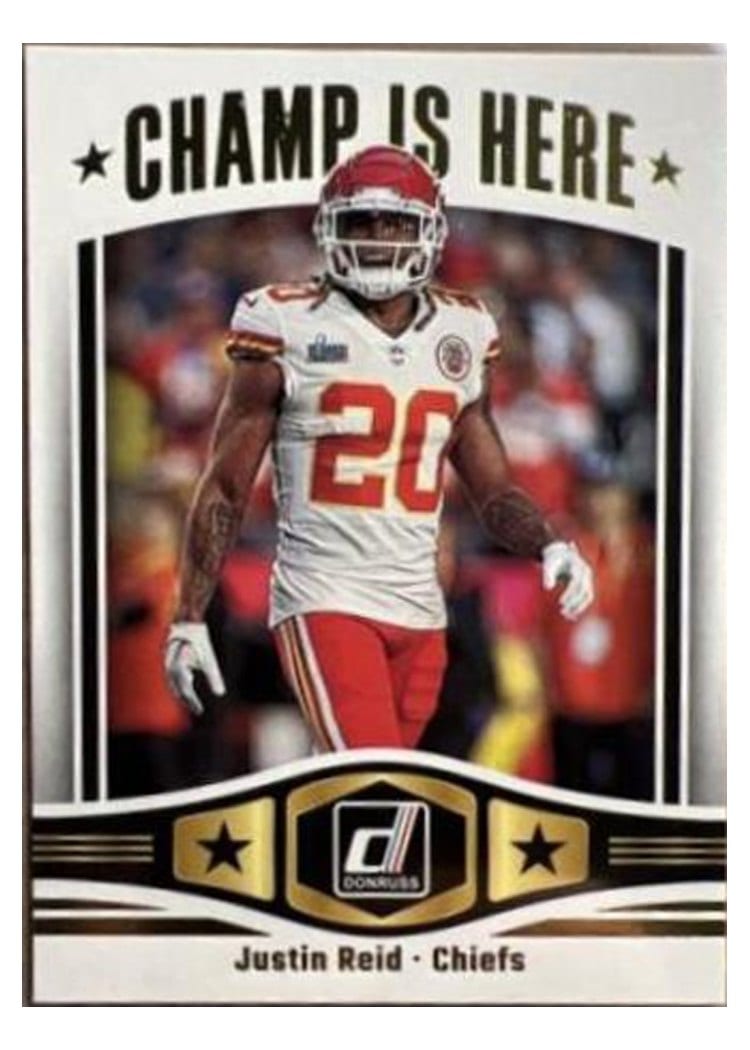 2023 Donruss Champ is Here Justin Reid #CIH-13 card