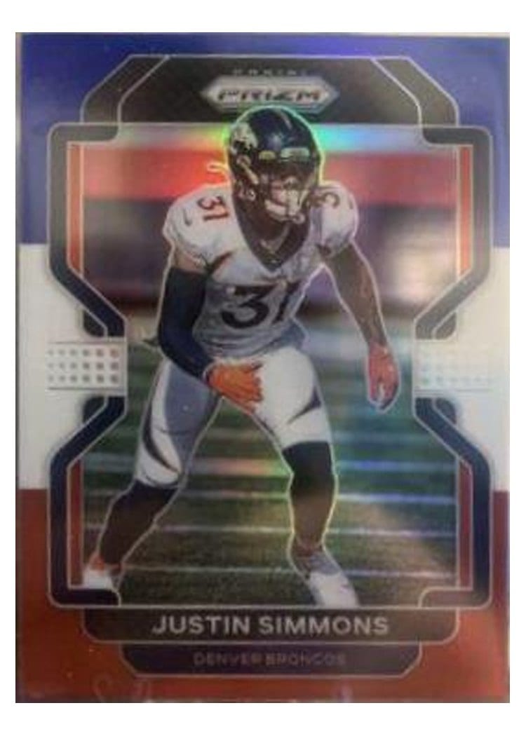 2021 Panini Prizm Base Set Justin Simmons #205 card