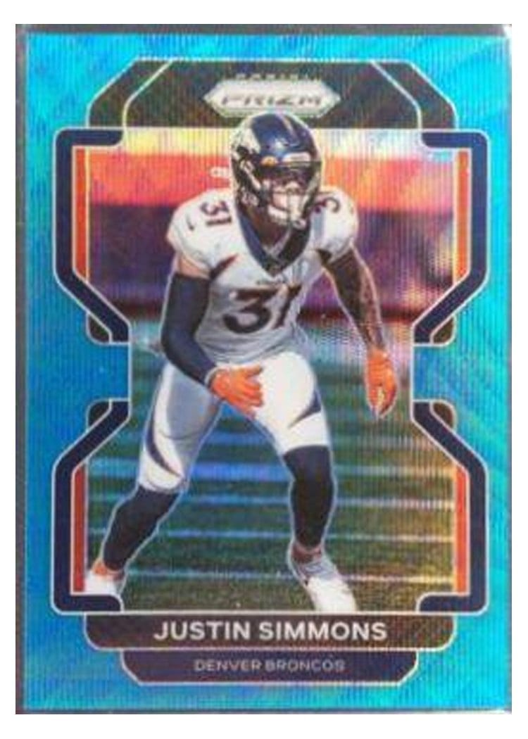 2021 Panini Prizm Base Set Justin Simmons #205 card