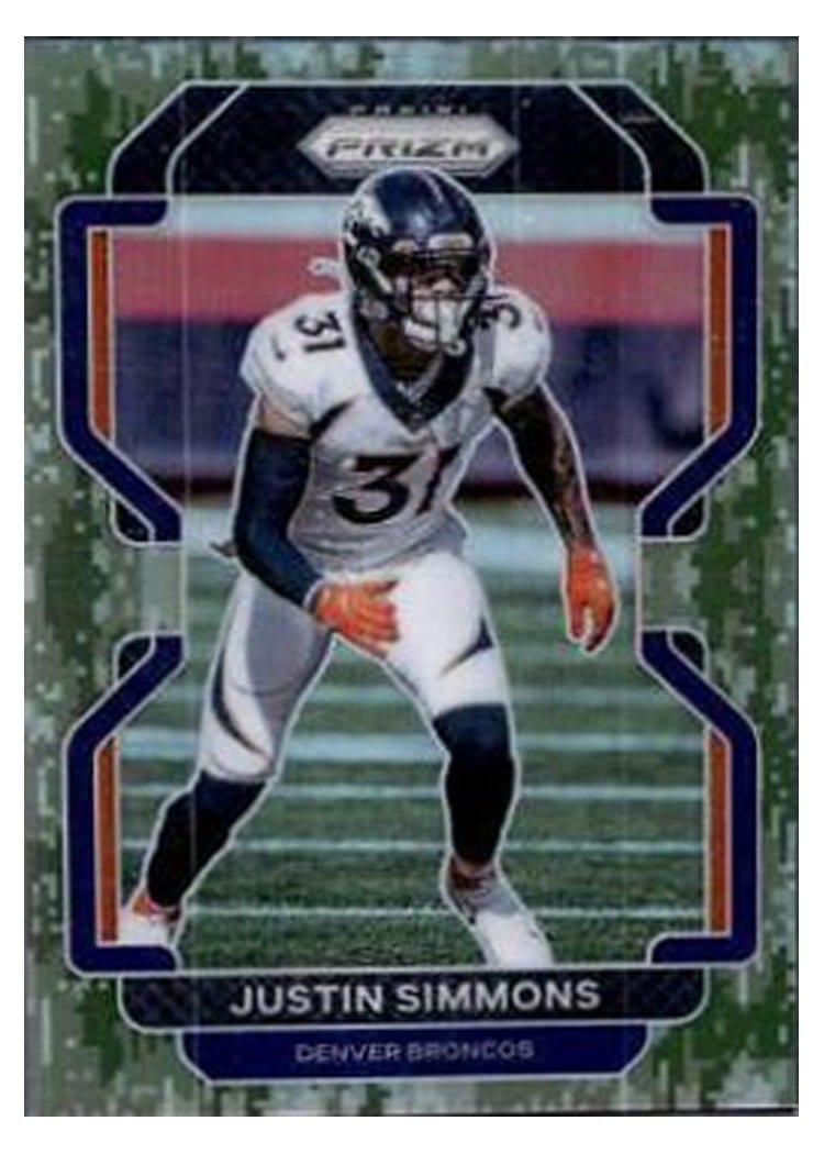 2021 Panini Prizm Base Set Justin Simmons #205 card