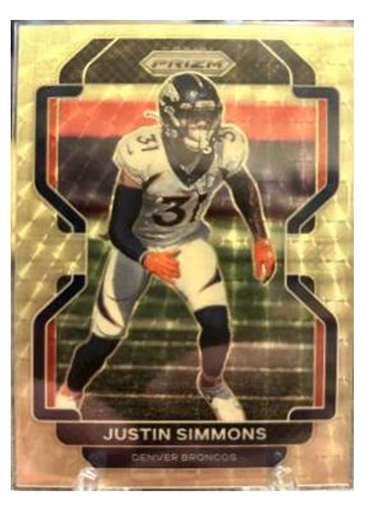 2021 Panini Prizm Base Set Justin Simmons #205 card